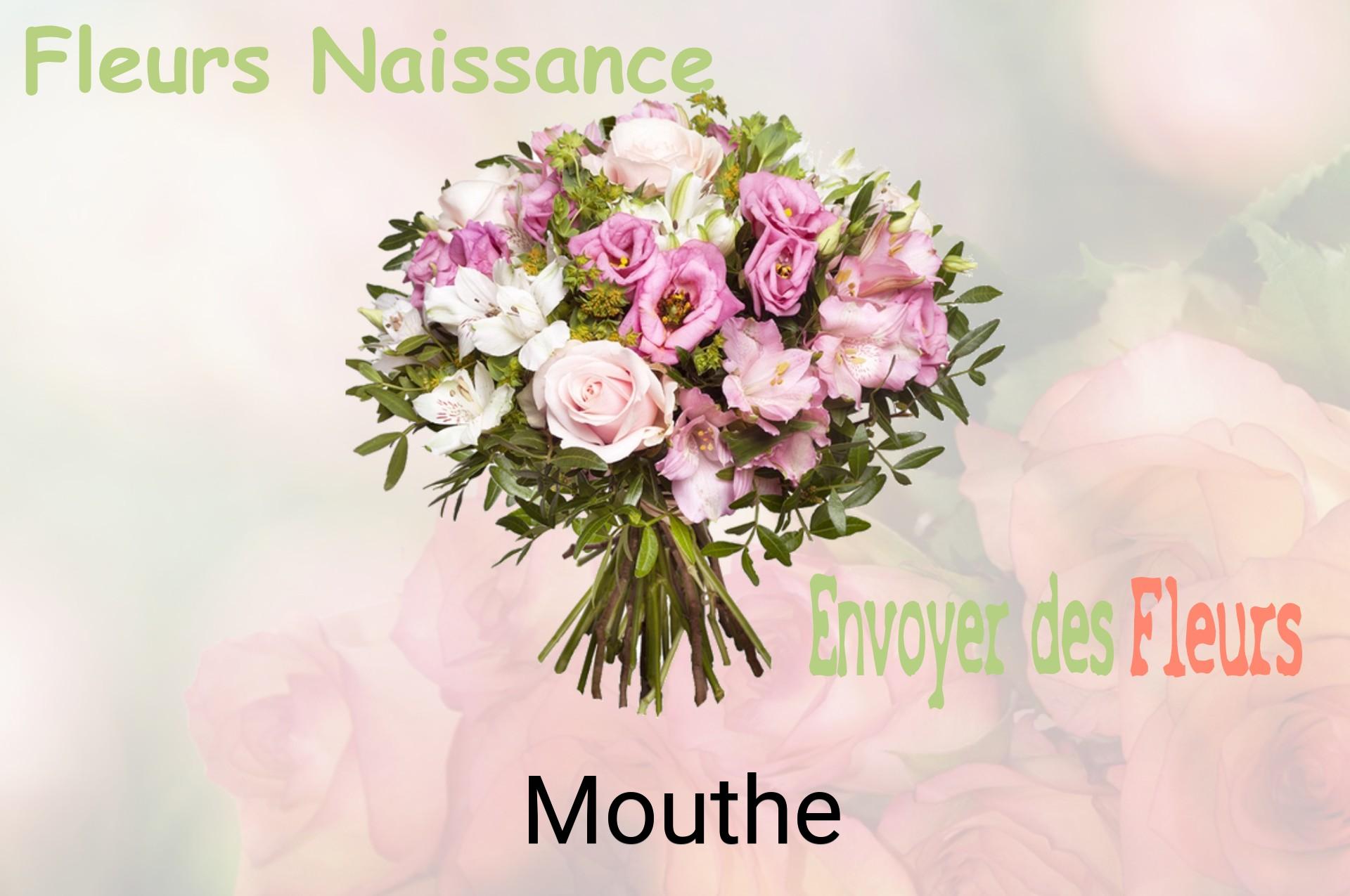 Bouquet de fleurs de naissance livré à Mouthe
